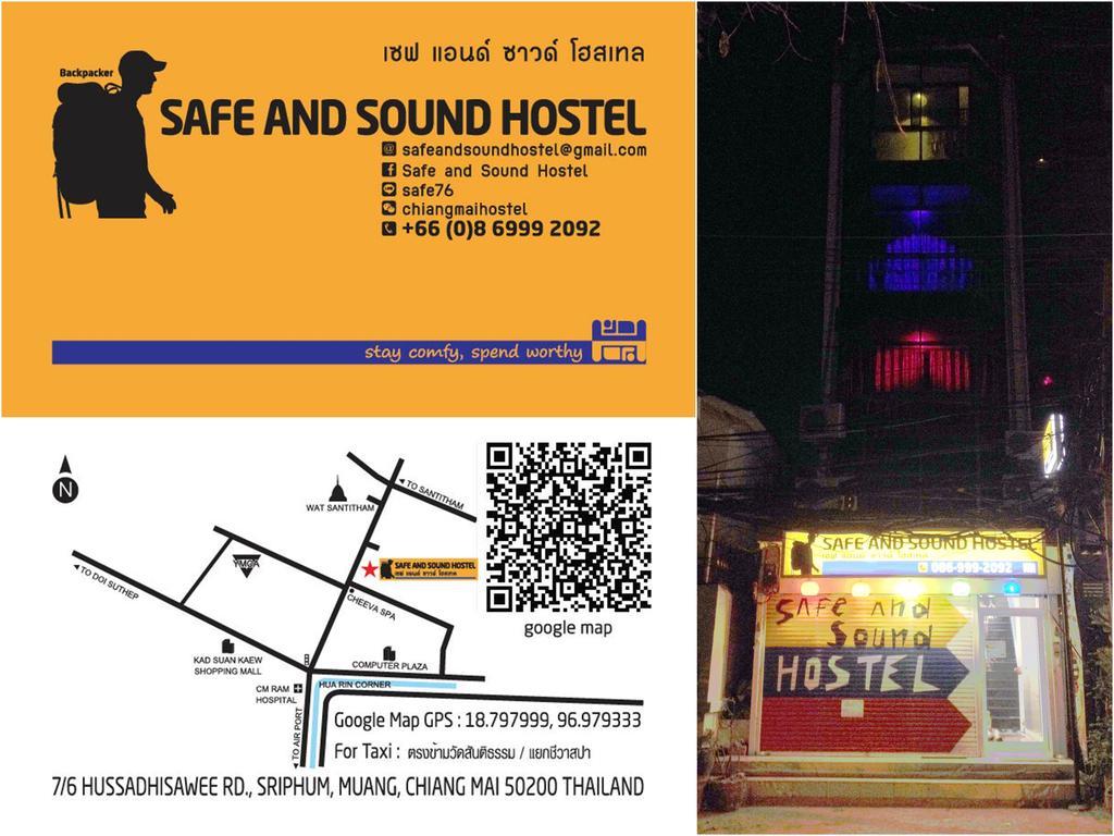 Safe And Sound Hostel Chiang Mai Bagian luar foto